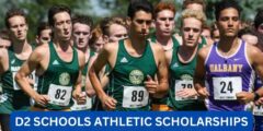 Can d2 schools offer athletic scholarships
