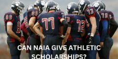Can naia give athletic scholarships?