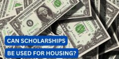 Can scholarships be used for housing