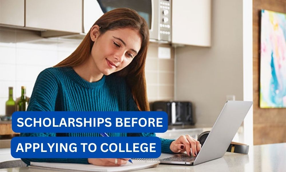 Can you apply for scholarships before applying to college
