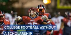 Can you play college football without a scholarship?