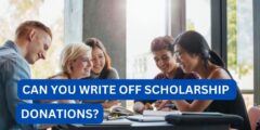 Can you write off scholarship Donations?
