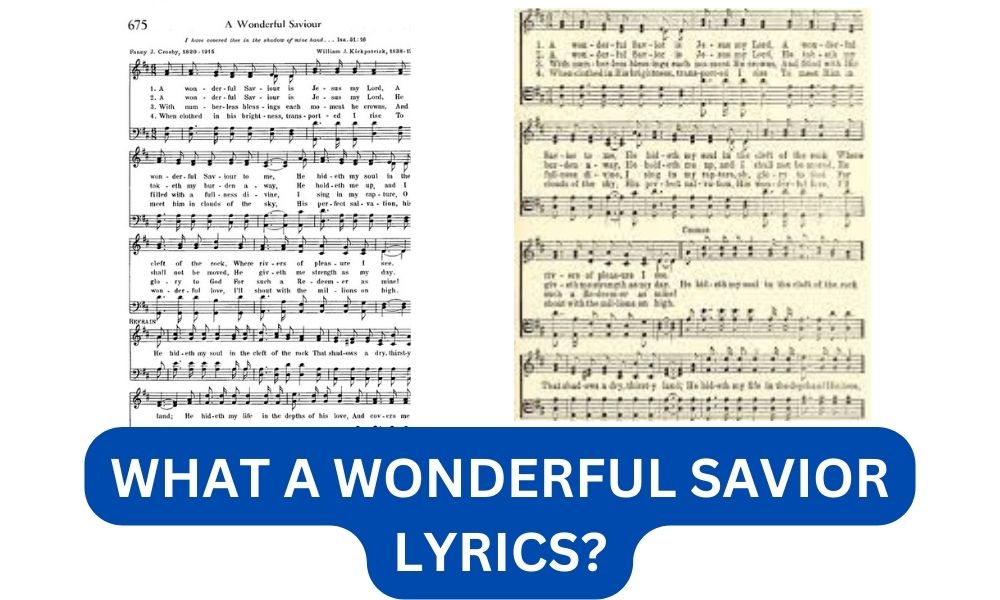 What a wonderful savior lyrics?
