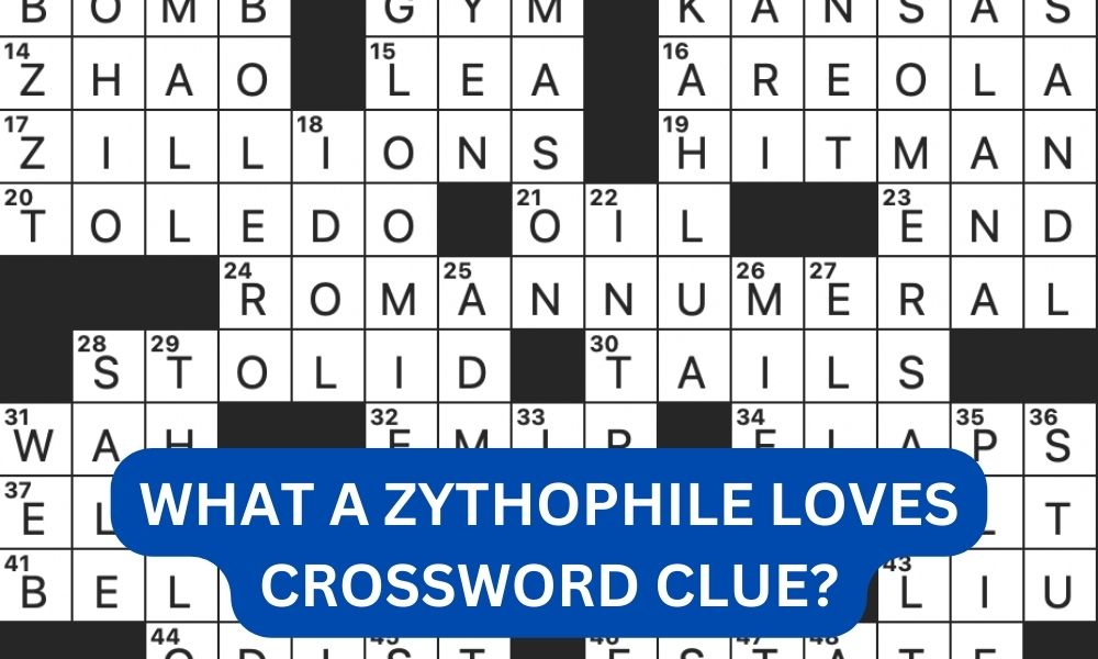 What a zythophile loves crossword clue?