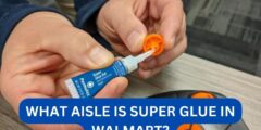 What aisle is super glue in walmart?