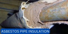 What does asbestos pipe insulation look like?