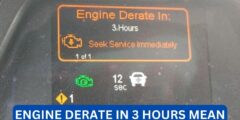 What does engine derate in 3 hours mean?