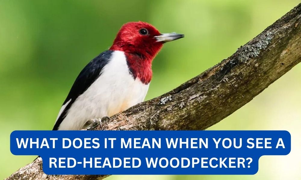 What does it mean when you see a red-headed woodpecker?