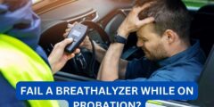 What happens if you fail a breathalyzer while on probation?