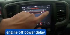 What is engine off power delay?