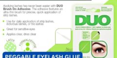 What is peggable eyelash glue?