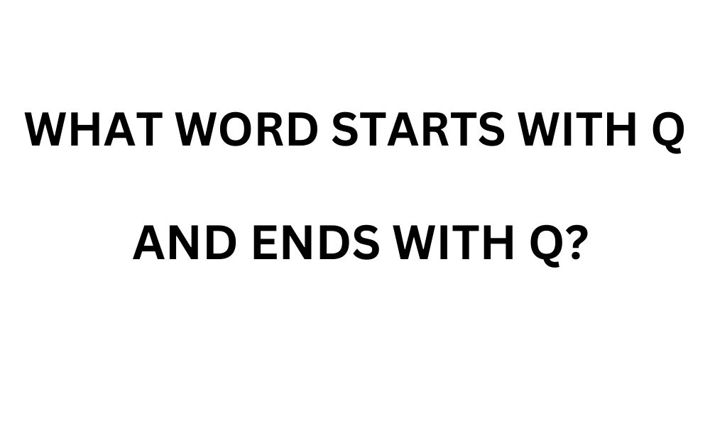 What word starts with q and ends with q?