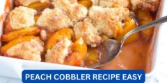 can peach cobbler recipe easy