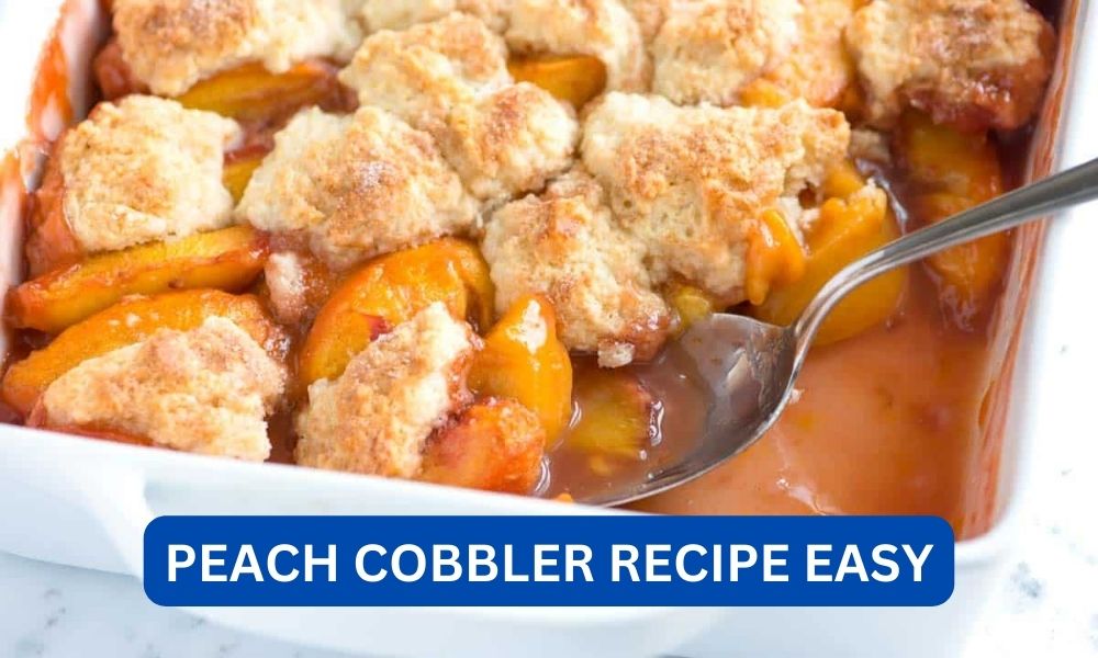 can peach cobbler recipe easy