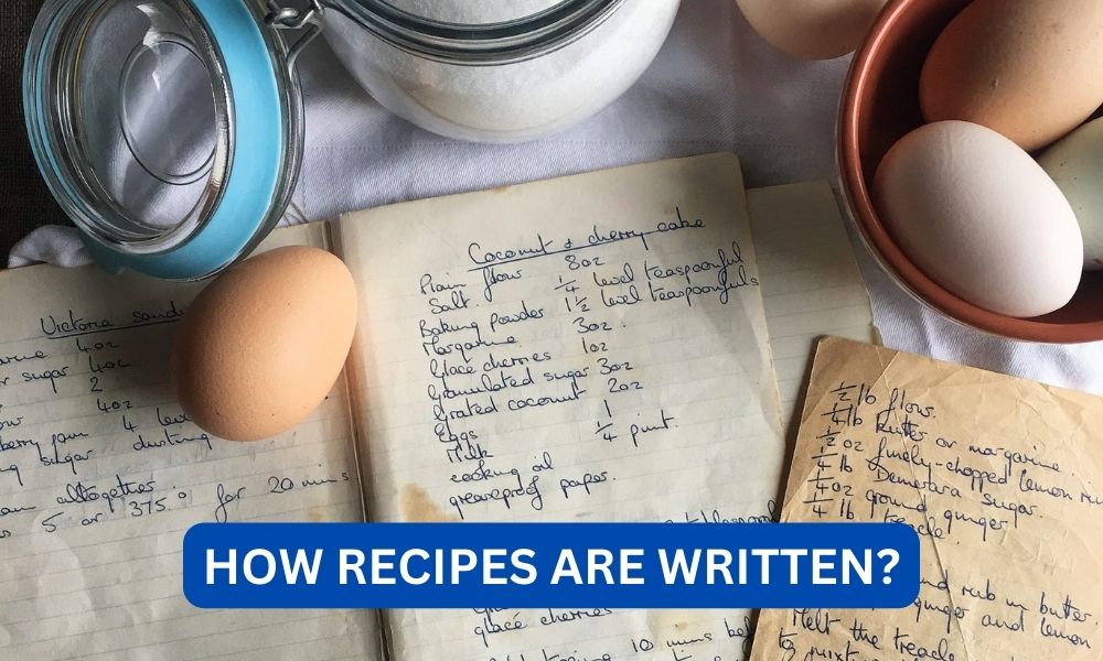 How recipes are written