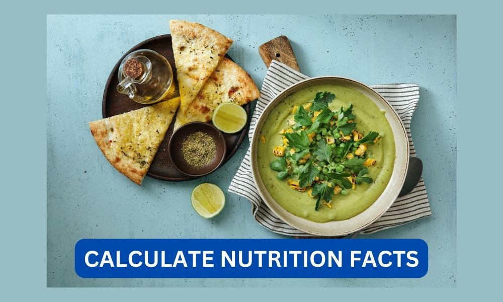 How to calculate nutrition facts for a recipe