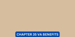 What does chapter 35 va benefits pay for?